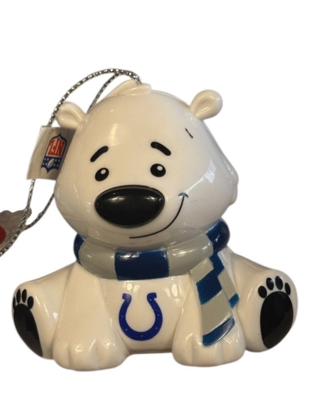 NWT-Indianapolis Colts Polar Bear Christmas Ornament NFL Forever Collectibles